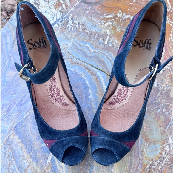 SOFFT suede Mary Jane’s peep toe - Picture 10 of 11